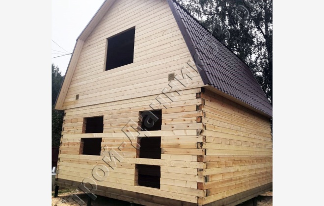 3 Брусовой дом К-5 6×6, 63 м², Ярославская область, жилой район Резинотехника, СНТ «Дудкино» (3)